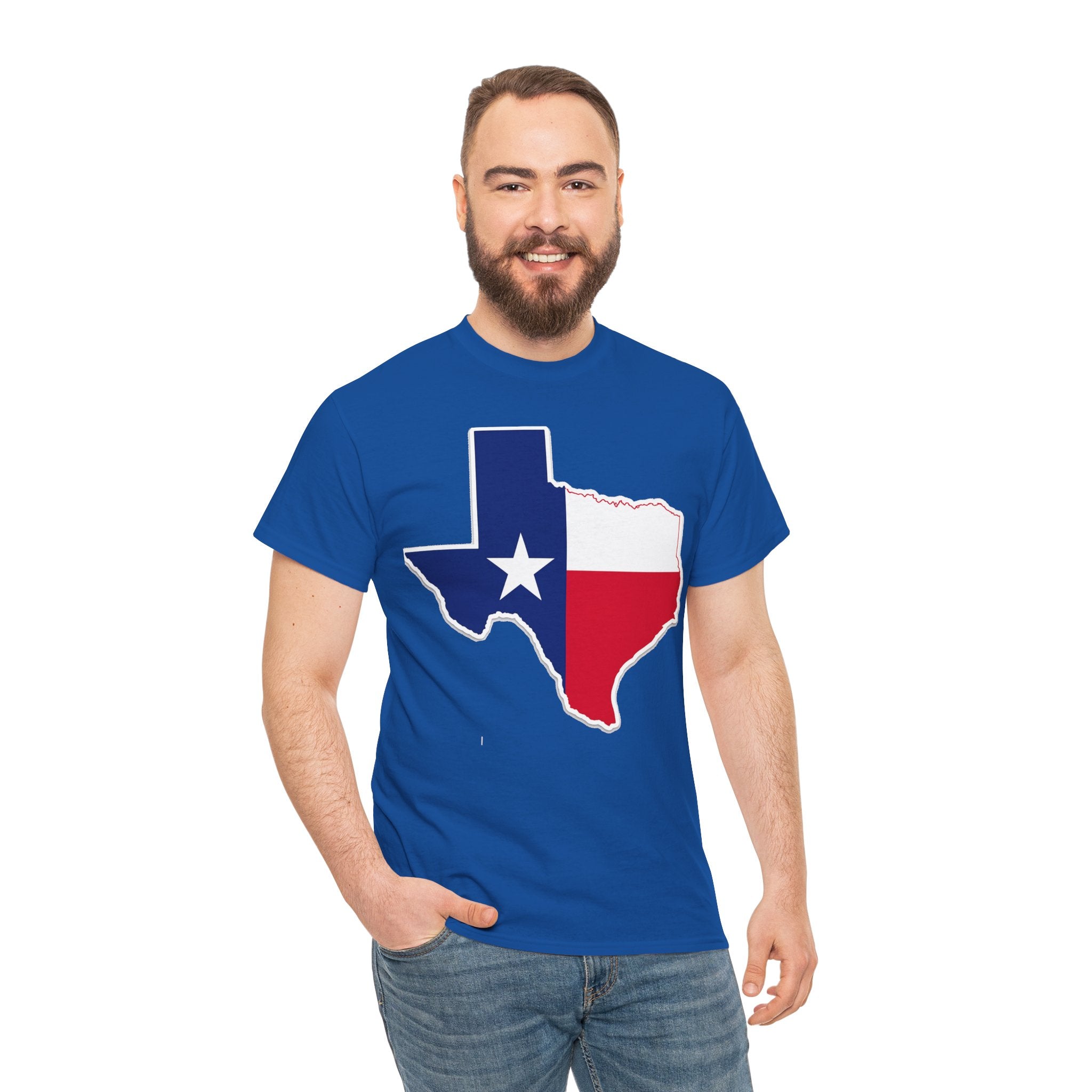 Texas Flag Outline T-Shirt — Lone Star State Pride Tee