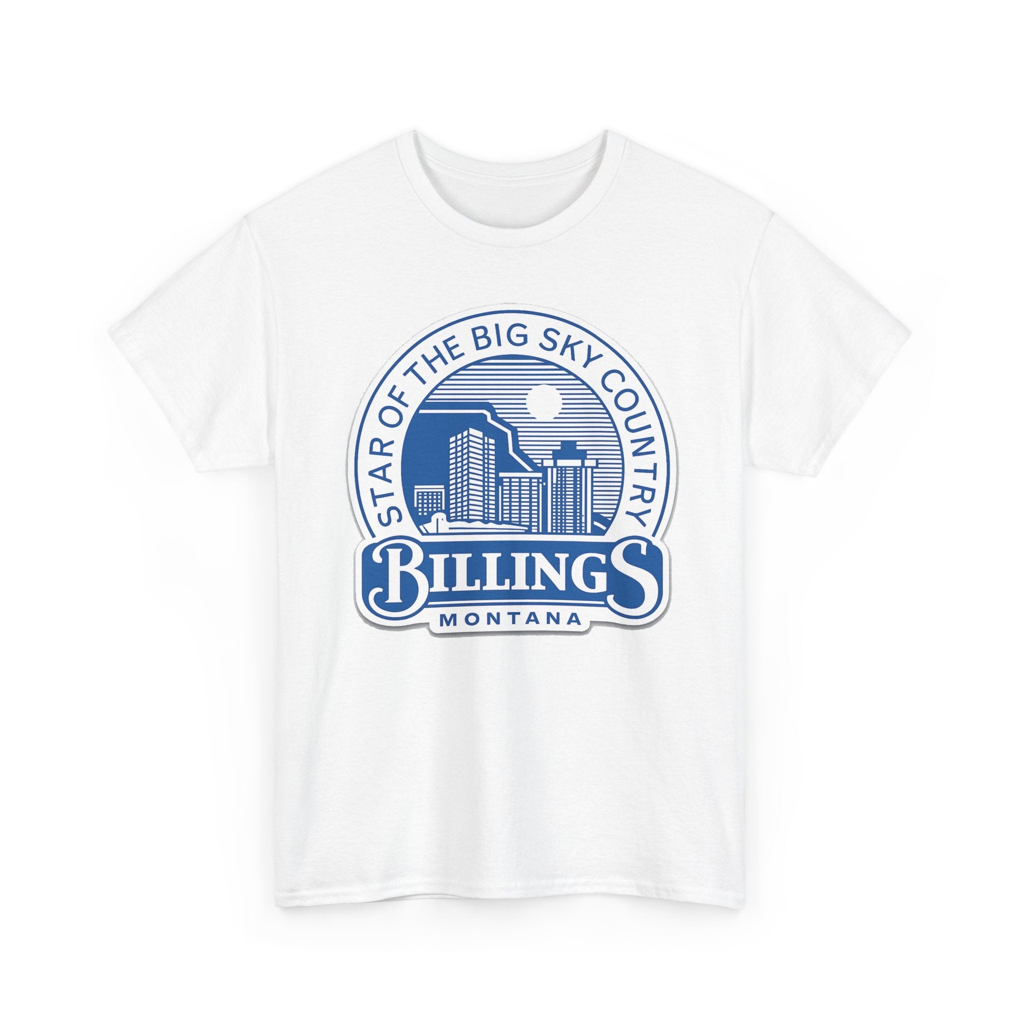Billings Montana Tee — "Star of the Big Sky Country" Retro City Skyline T-Shirt