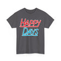 Happy Days T-Shirt — Retro Red & Blue Inspired Graphic Cotton T-shirt