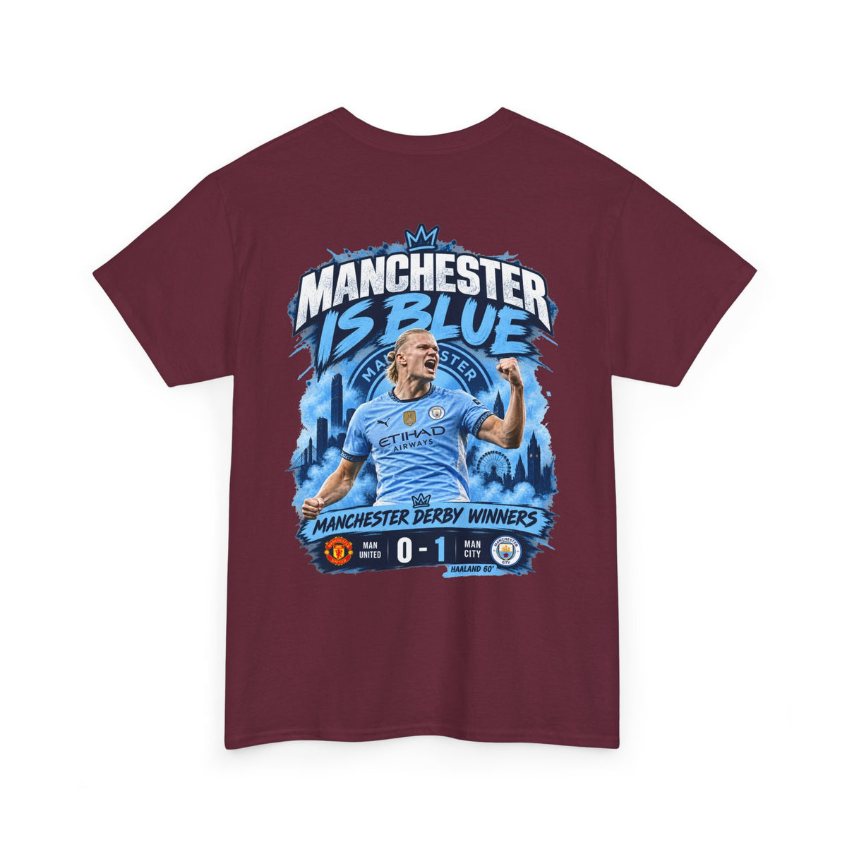 Manchester Is Blue Derby Winners 2026 Cotton T-Shirt