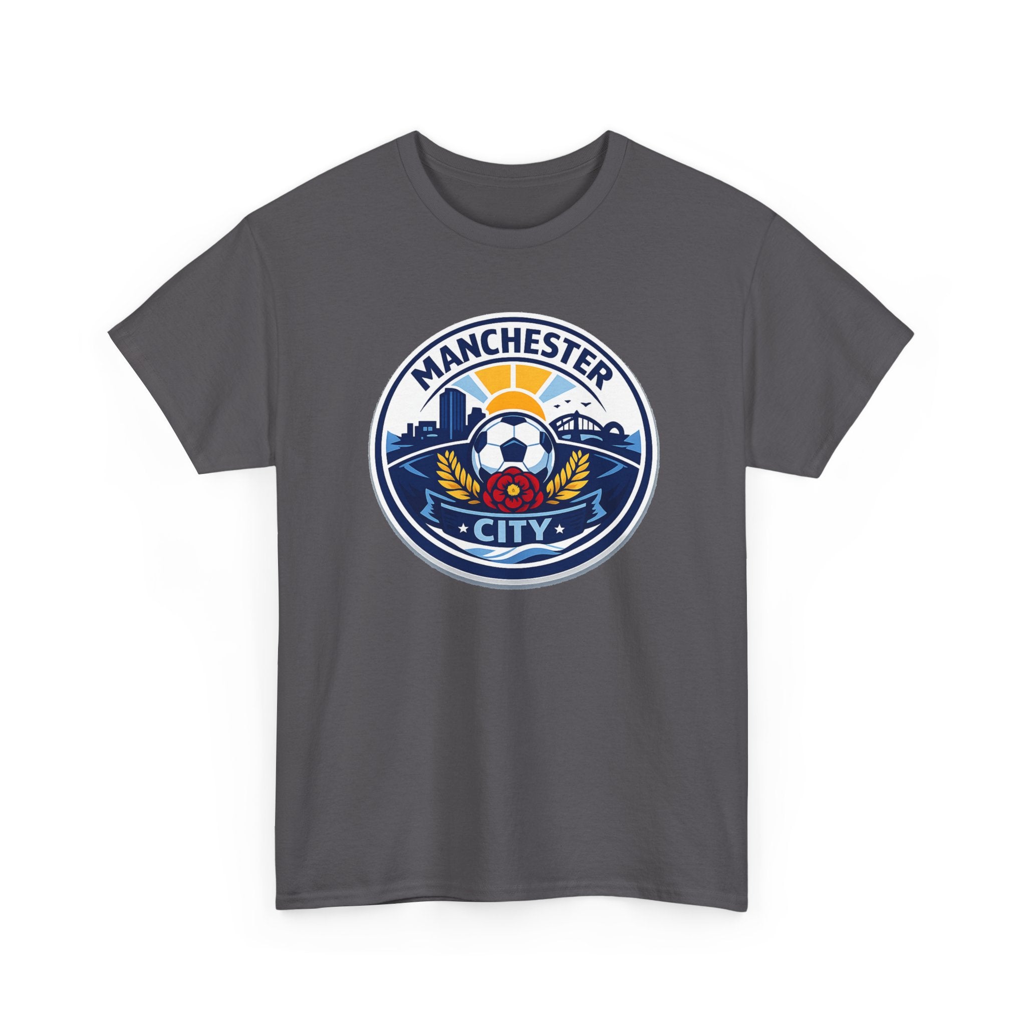 Manchester City Unofficial Soccer Logo T-Shirt — Football Fan Tee