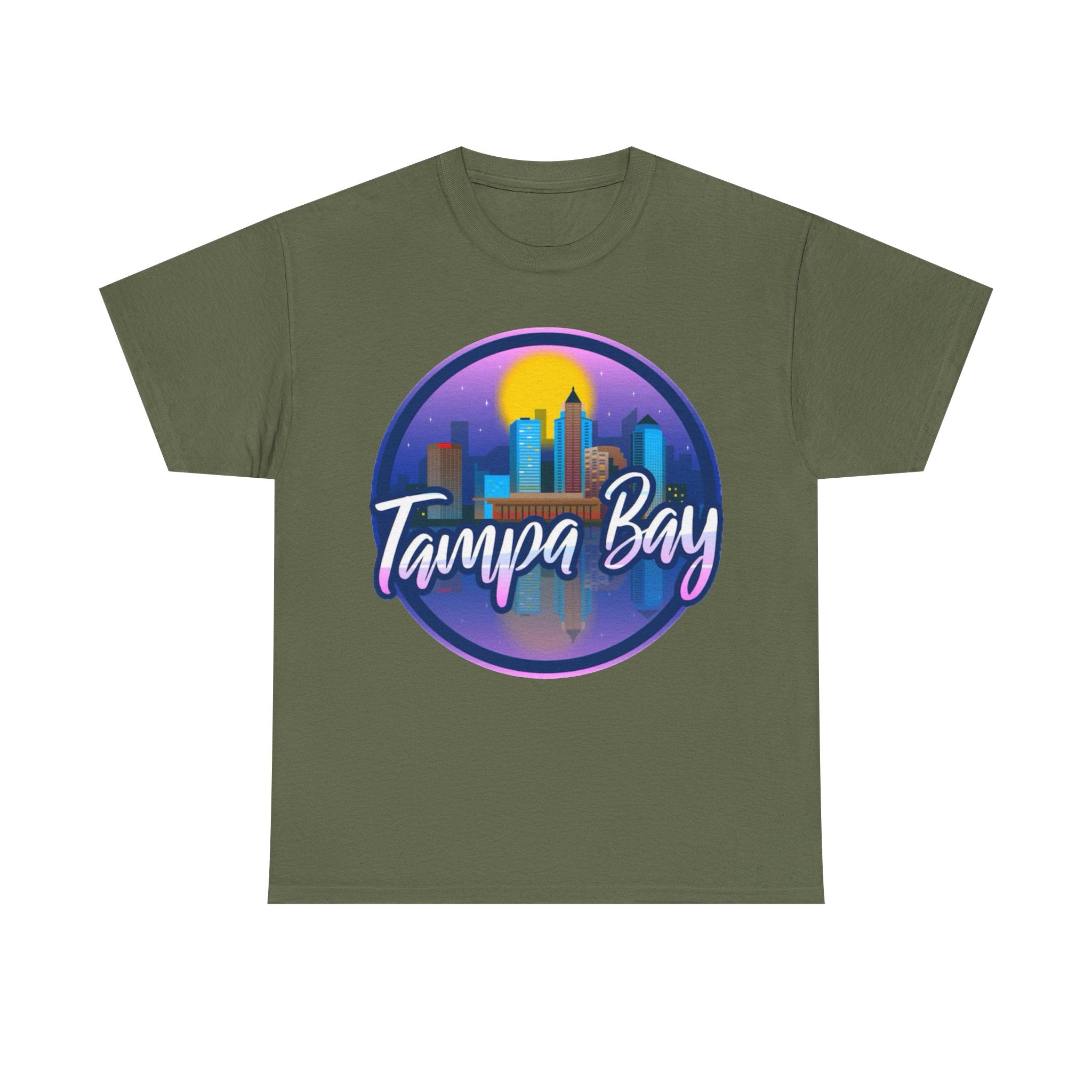 Tampa Bay Skyline T-Shirt — Retro Sunset Cityscape Tee