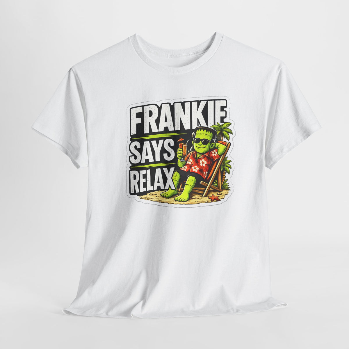 Frankie Says Relax Funny Graphic Cotton T-Shirt