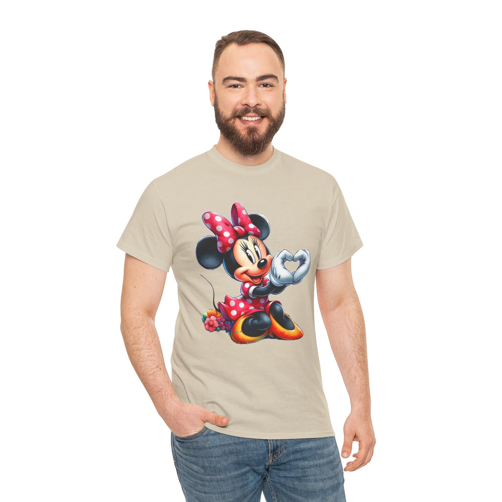 Minnie Mouse Character Heart Graphic Tee
