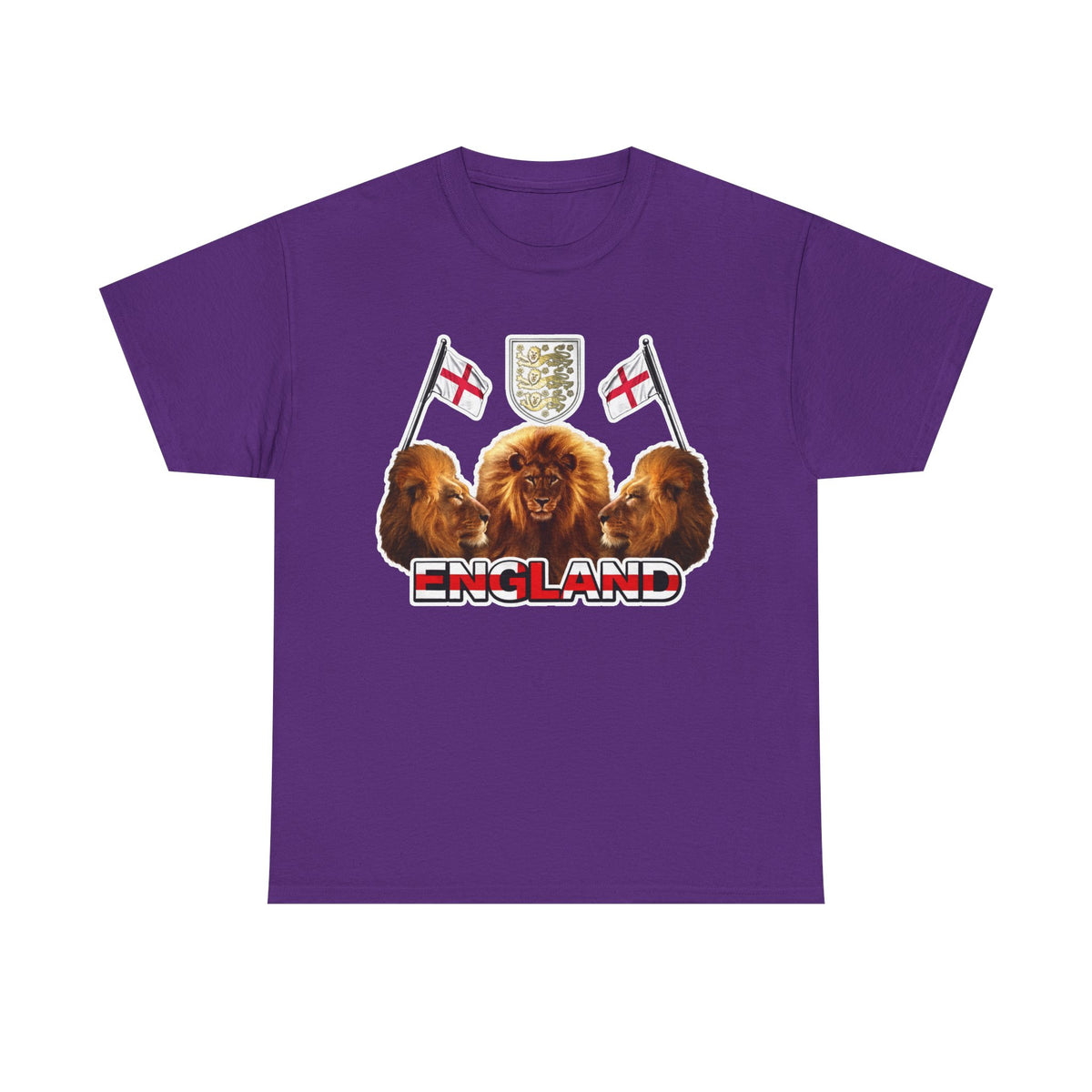 England 3 Lions Cotton Crest T-Shirt