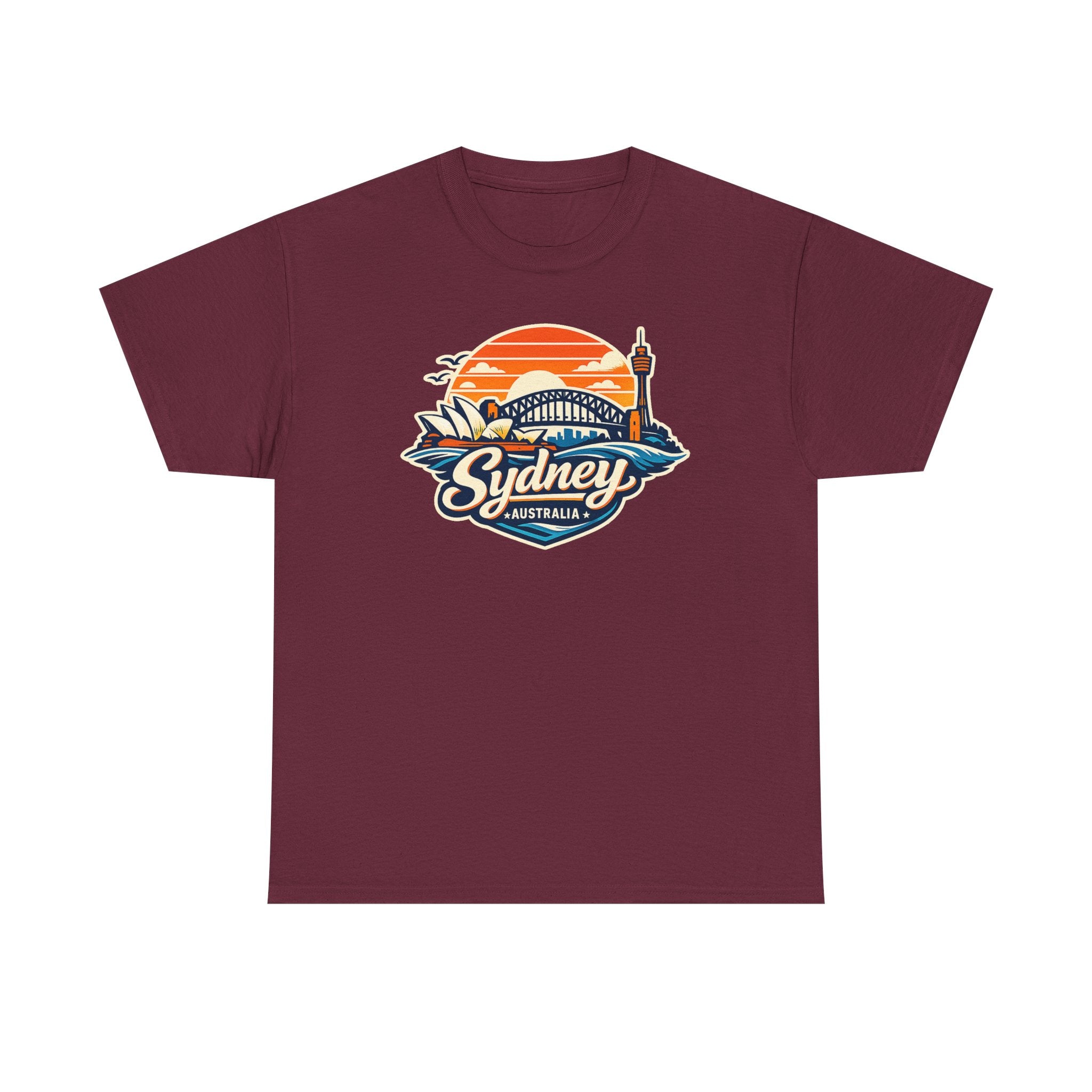 Sydney Australia Sunset Tee — Vintage Coastal Travel T‑Shirt