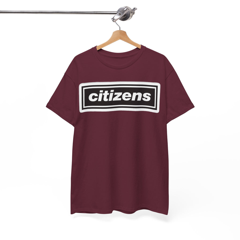 Citizens Manchester City Logo T-Shirt — Minimal Retro Box-Logo Tee