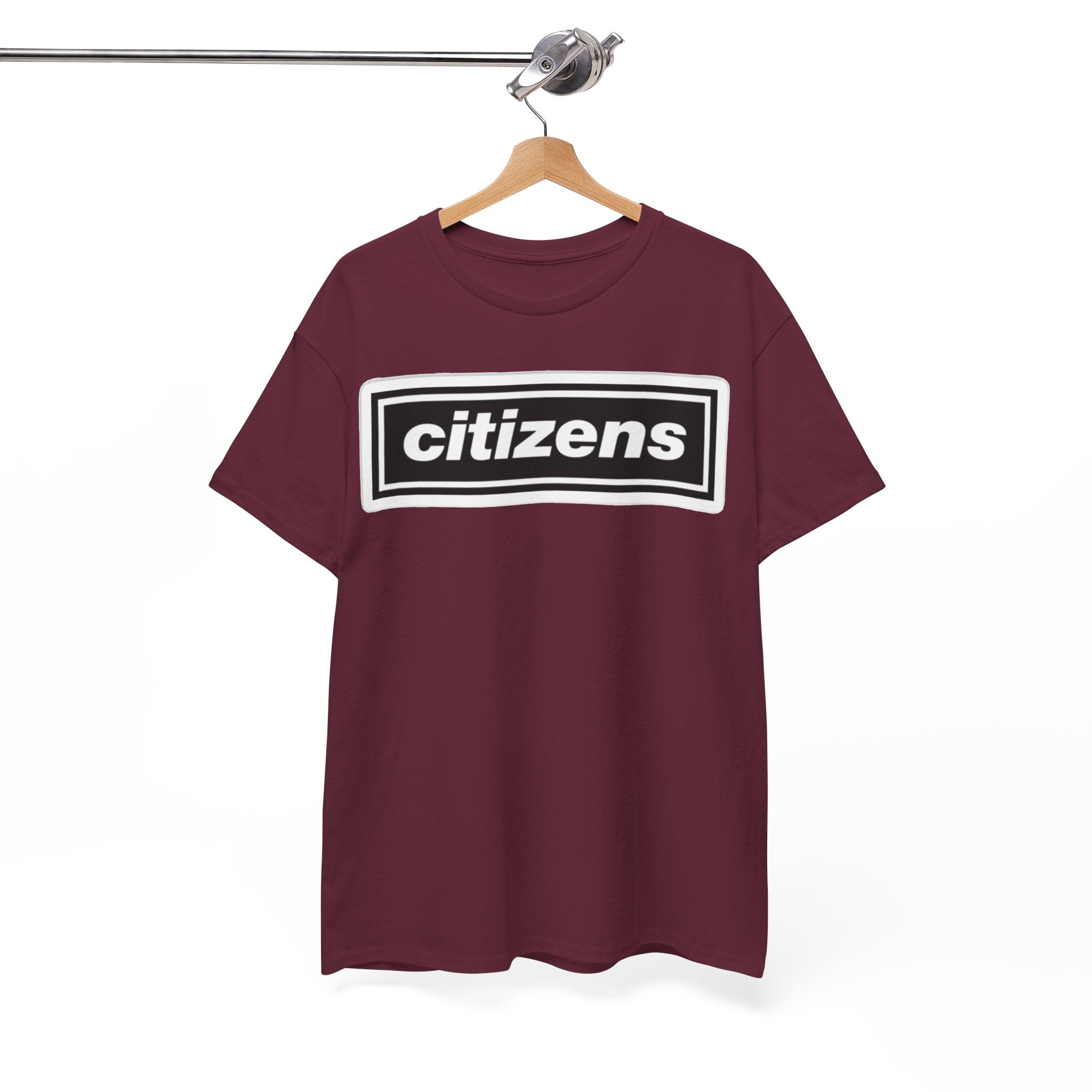 Citizens Manchester City Logo T-Shirt — Minimal Retro Box-Logo Tee