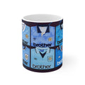 Manchester City Vintage Kit Pattern Coffee Mug — Retro Sky Blue Football Shirt Design, 11oz & 15oz