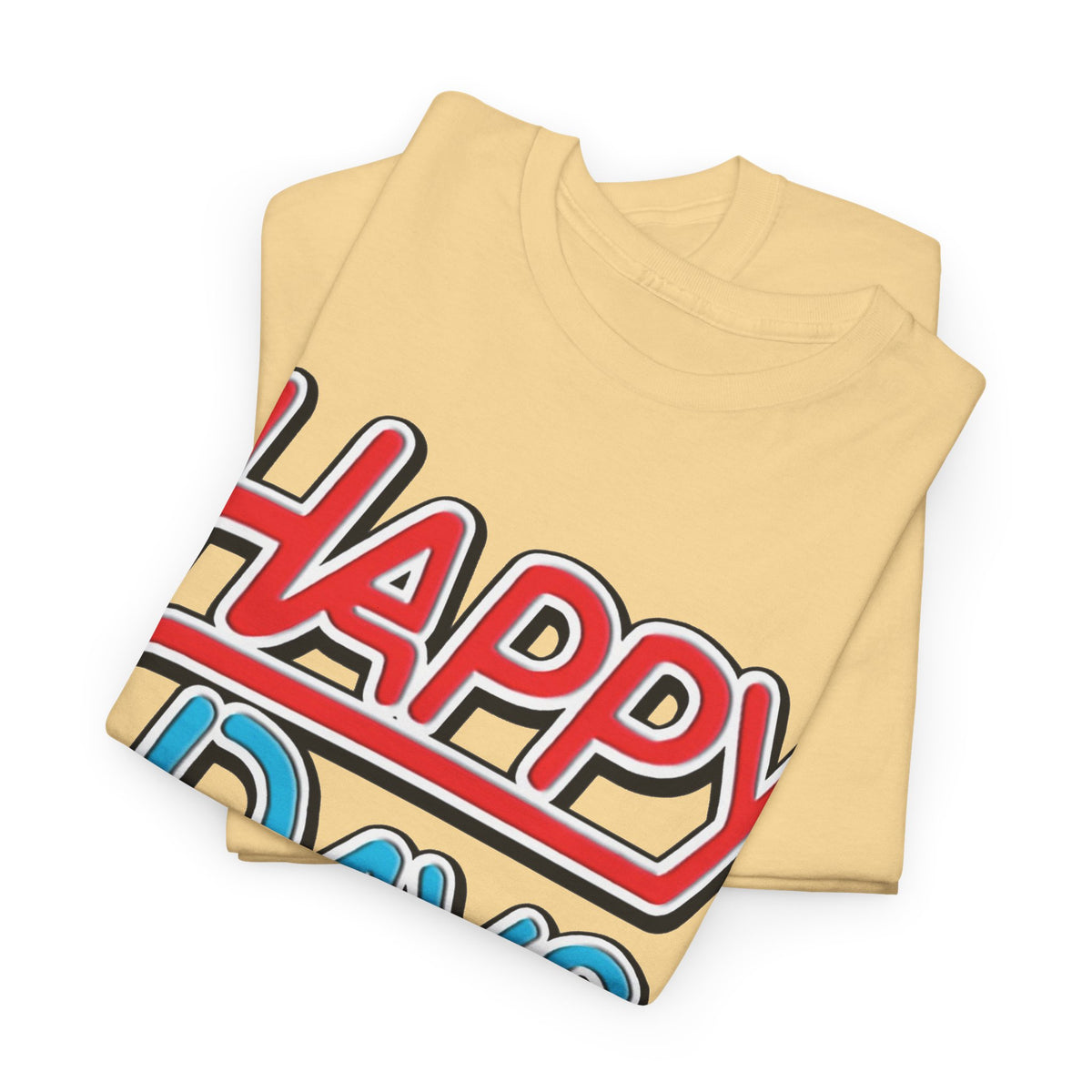 Happy Days T-Shirt — Retro Red & Blue Inspired Graphic Cotton T-shirt