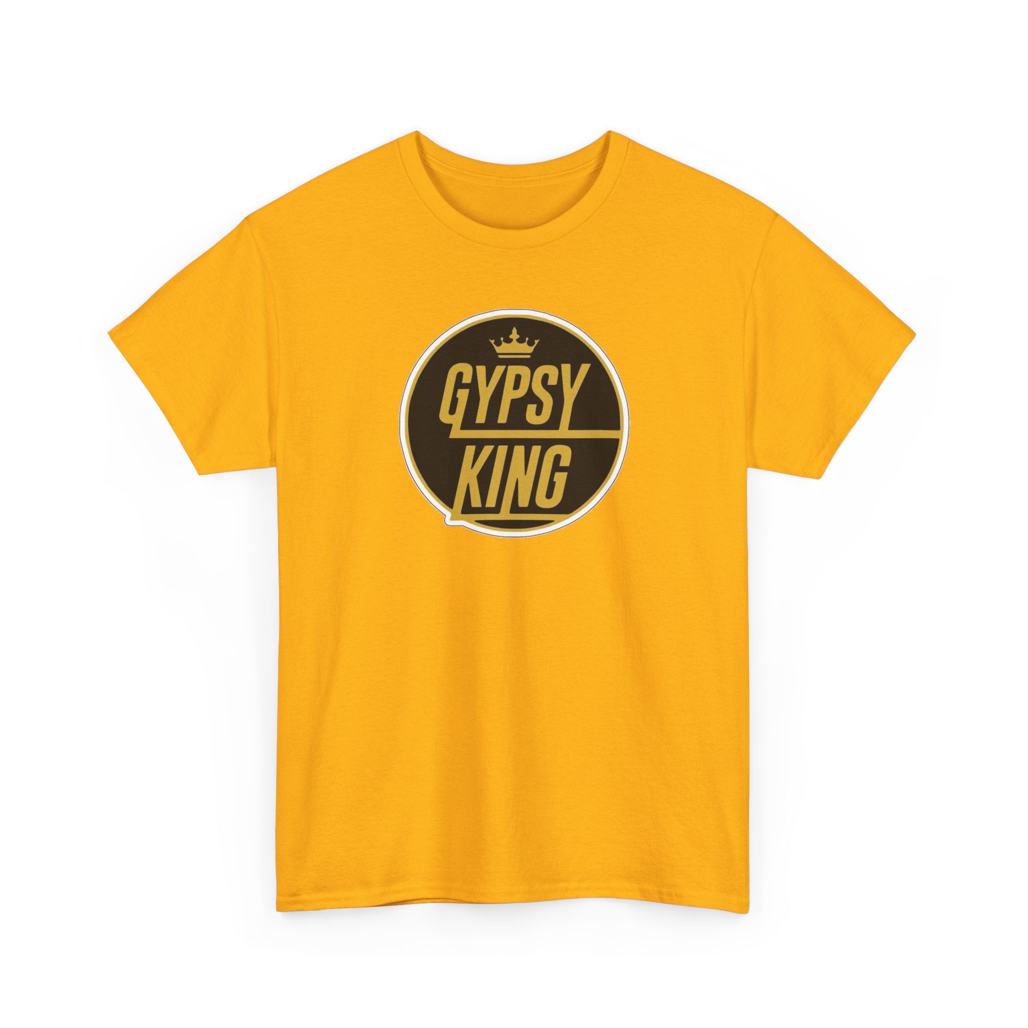 Gypsy King Graphic Tee — Retro Black & Gold Crown Logo T‑Shirt