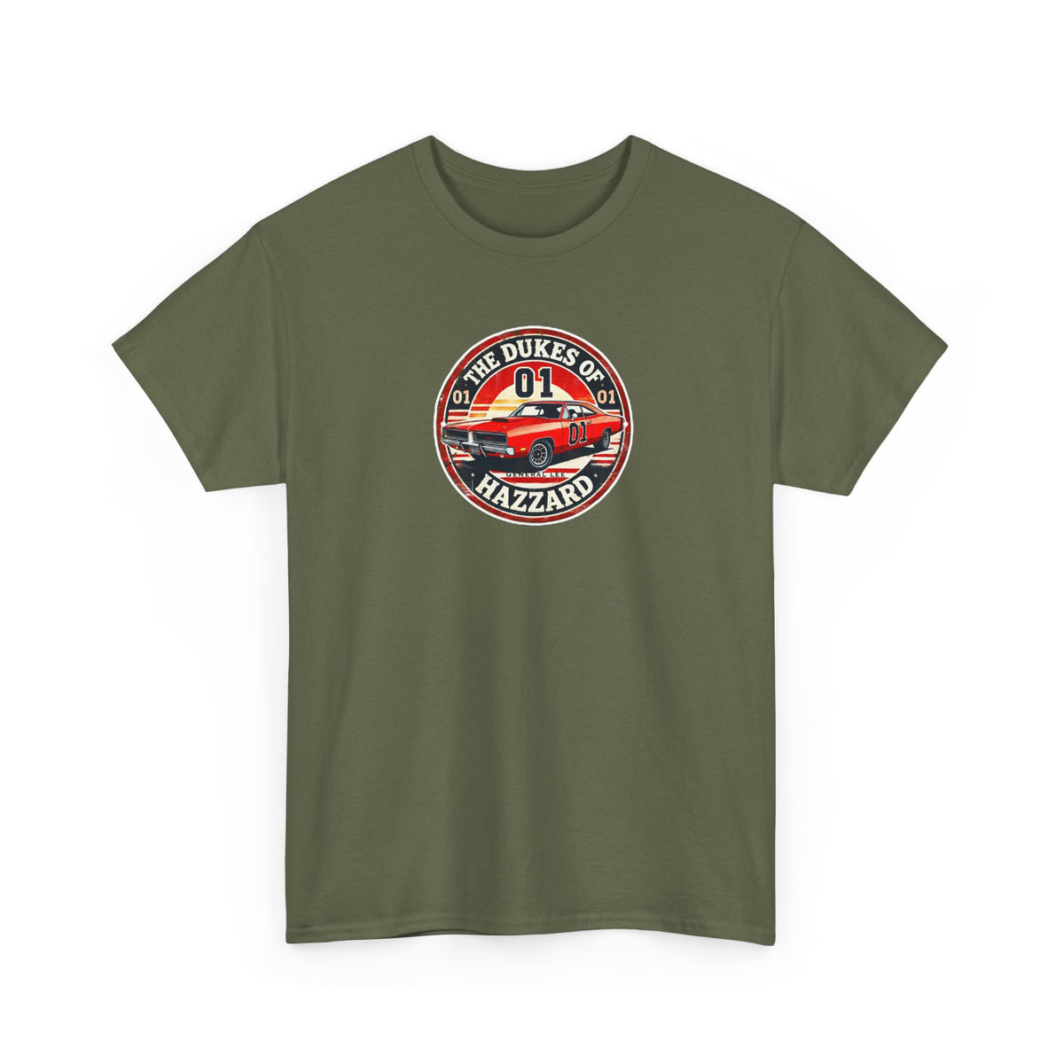 Dukes of Hazzard '01' Car Logo Cotton T-Shirt