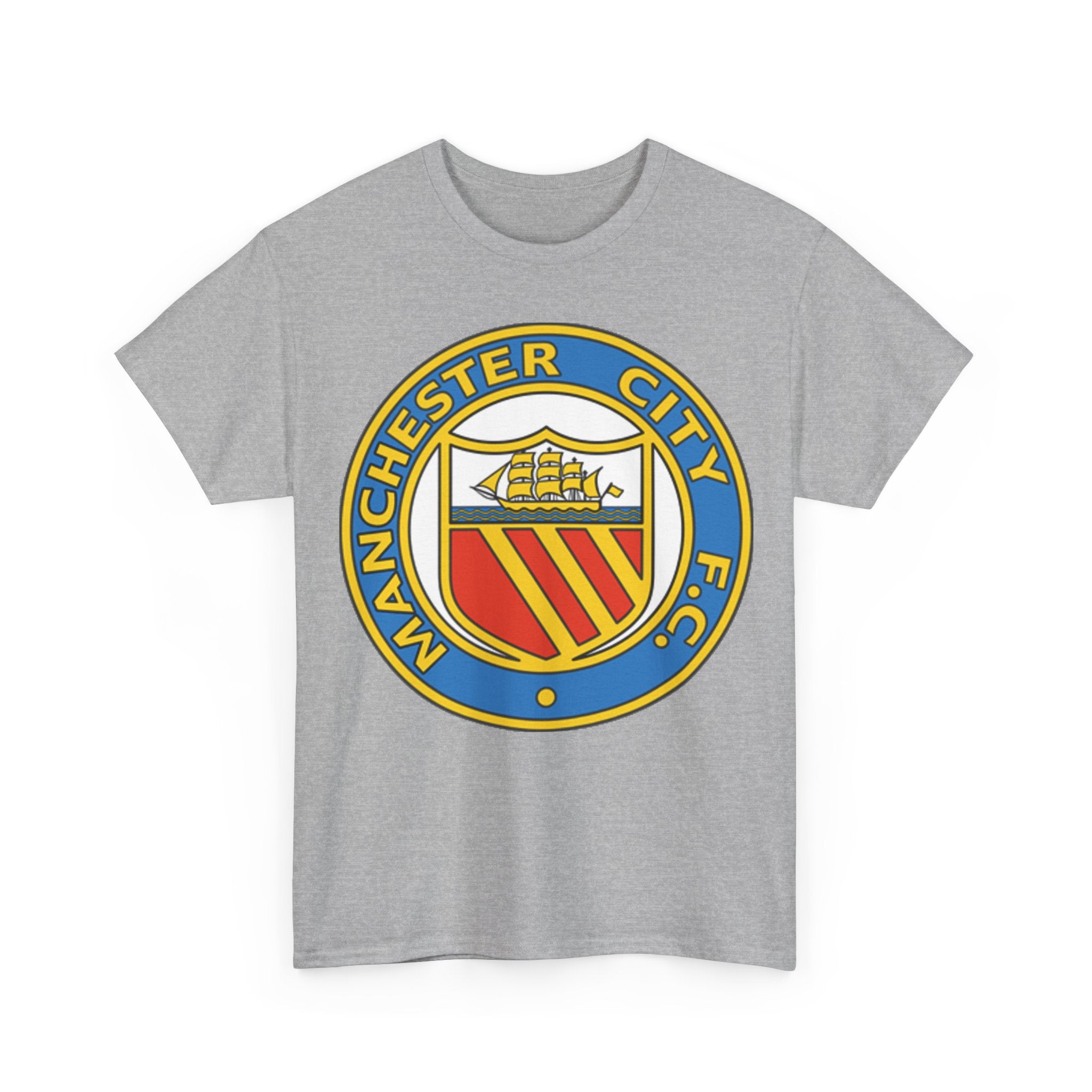 Manchester City Football Club Retro Crest T-Shirt - Retro Soccer Fan Tee