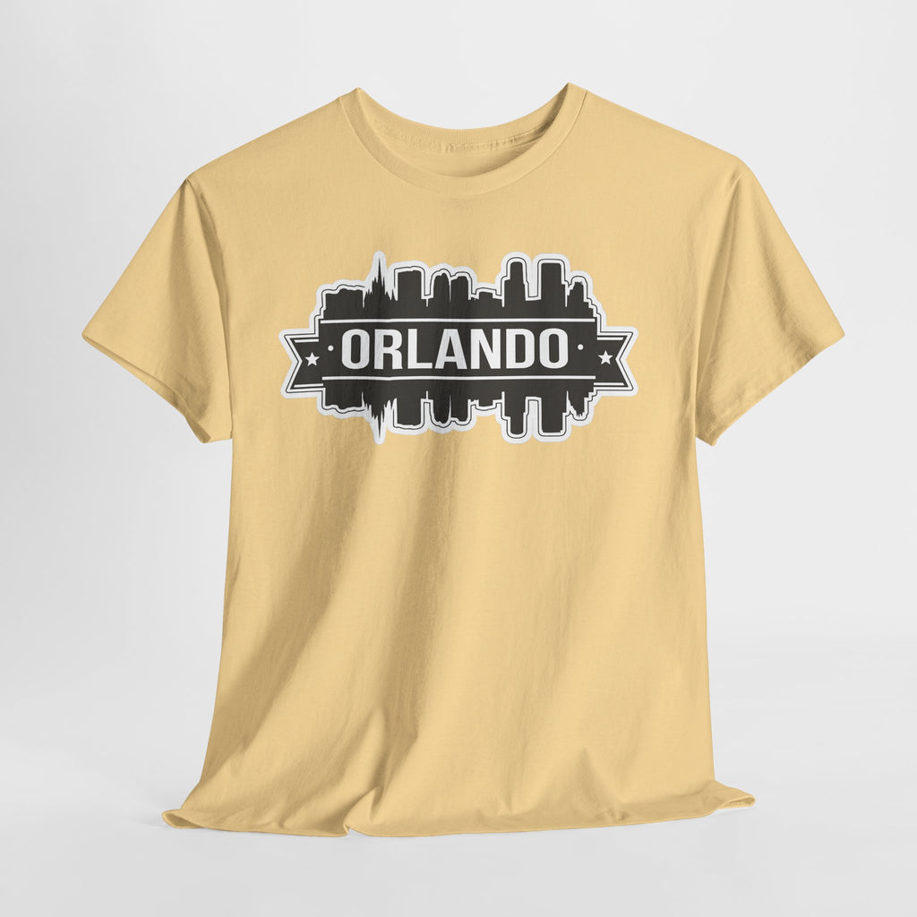 Orlando Skyline T-Shirt — Retro Badge Cityscape Tee