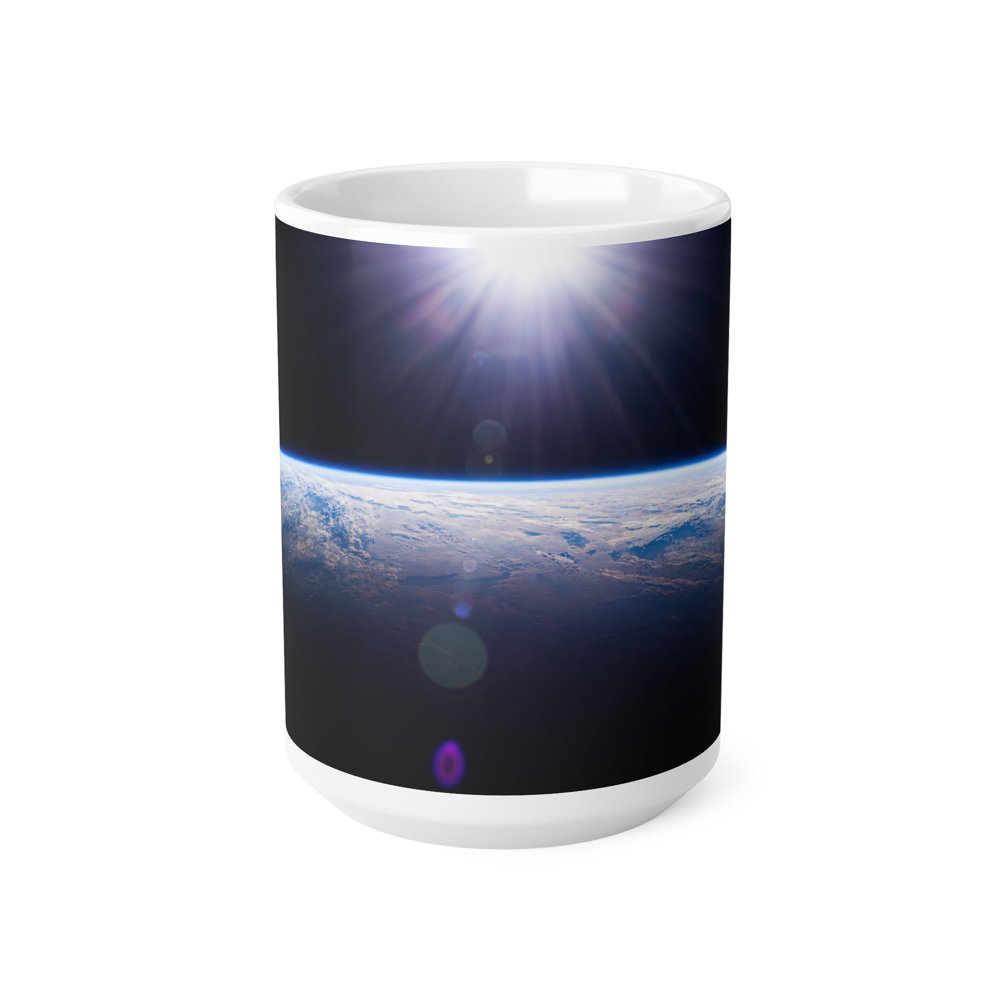 Space Horizon Ceramic Mug — Sunrise Over Earth 11oz/15oz