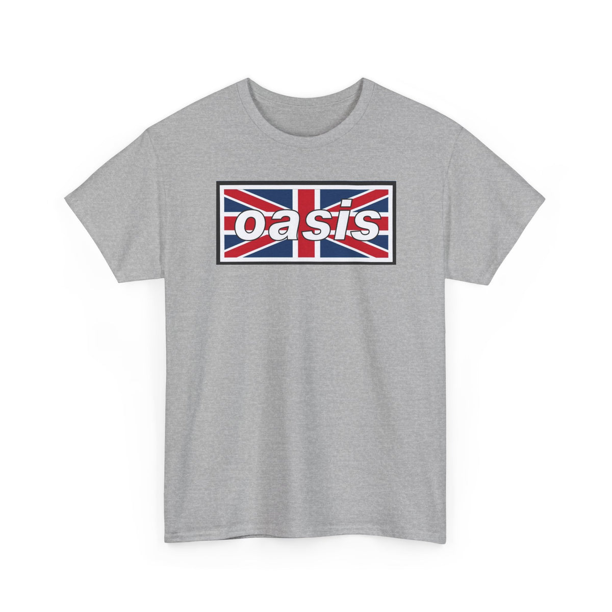 Oasis Union Jack Tee — British Rock Band Vintage-Inspired T-Shirt