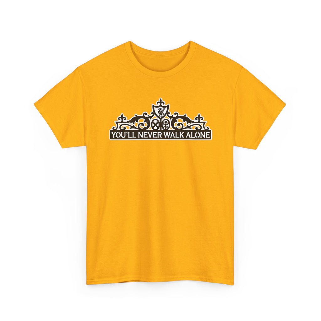 You'll Never Walk Alone T‑Shirt — Liverpool FC Crest Cotton Tee
