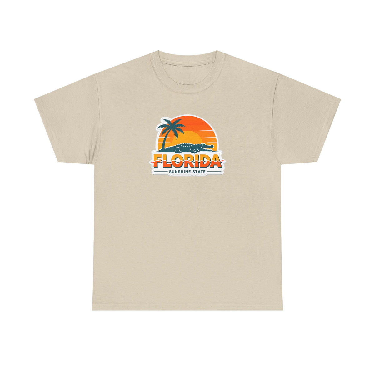 Florida Sunshine State T-Shirt — Retro Palm Sunset Graphic Tee