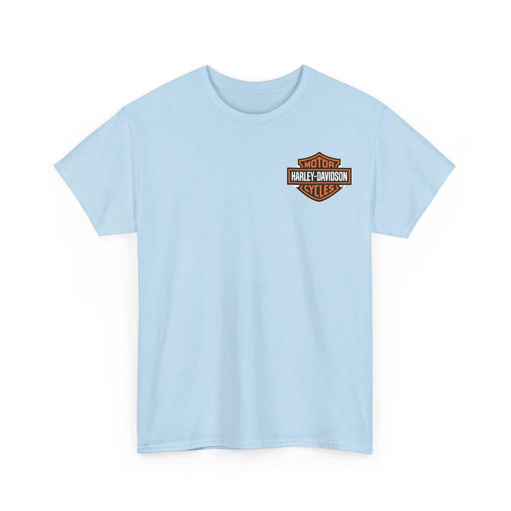 Harley-Style Flag Tee — American Motorcycle Logo T-Shirt