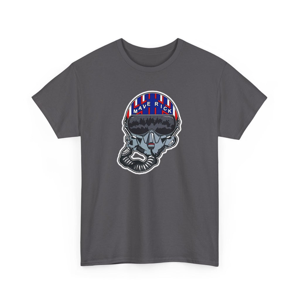 Skull Pilgrim Tee — Retro Striped 'Maverick' Helmet Graphic Shirt