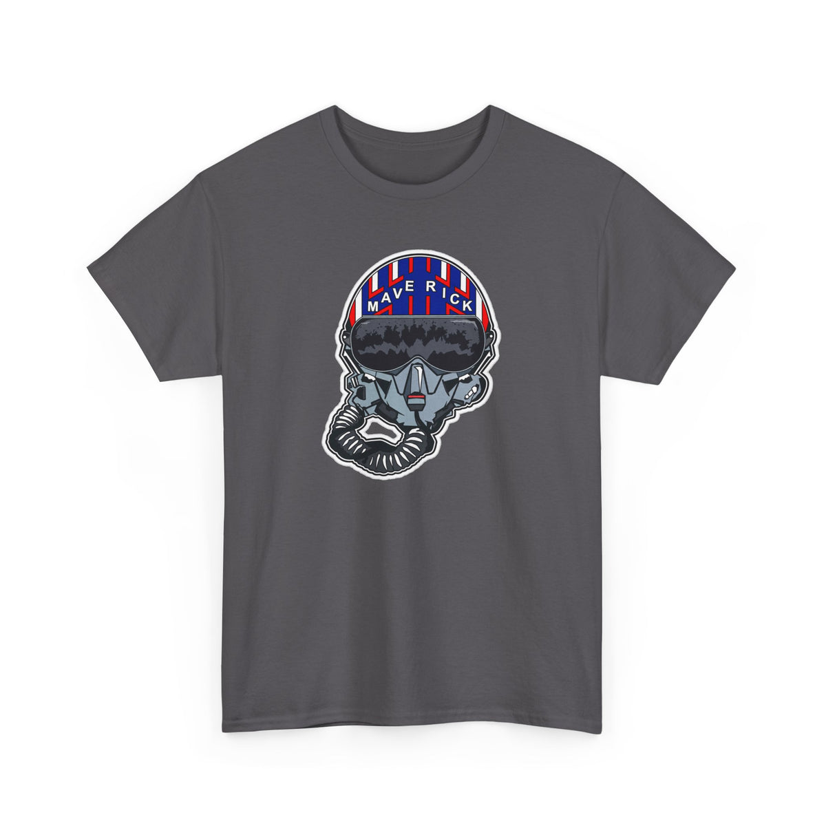 Skull Pilgrim Tee — Retro Striped 'Maverick' Helmet Graphic Shirt