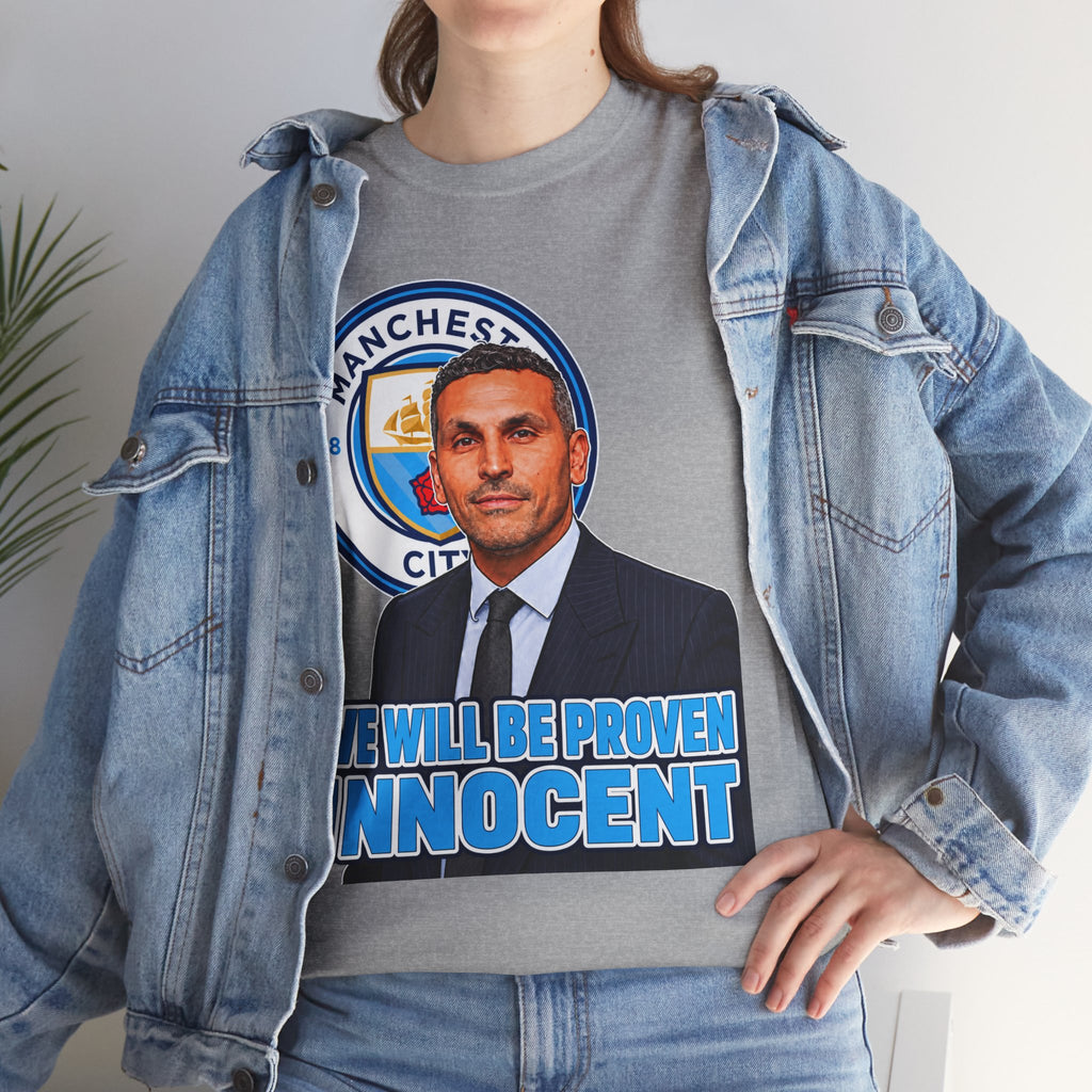 Manchester City “We Will Be Proven Innocent” Fan Cotton T-Shirt