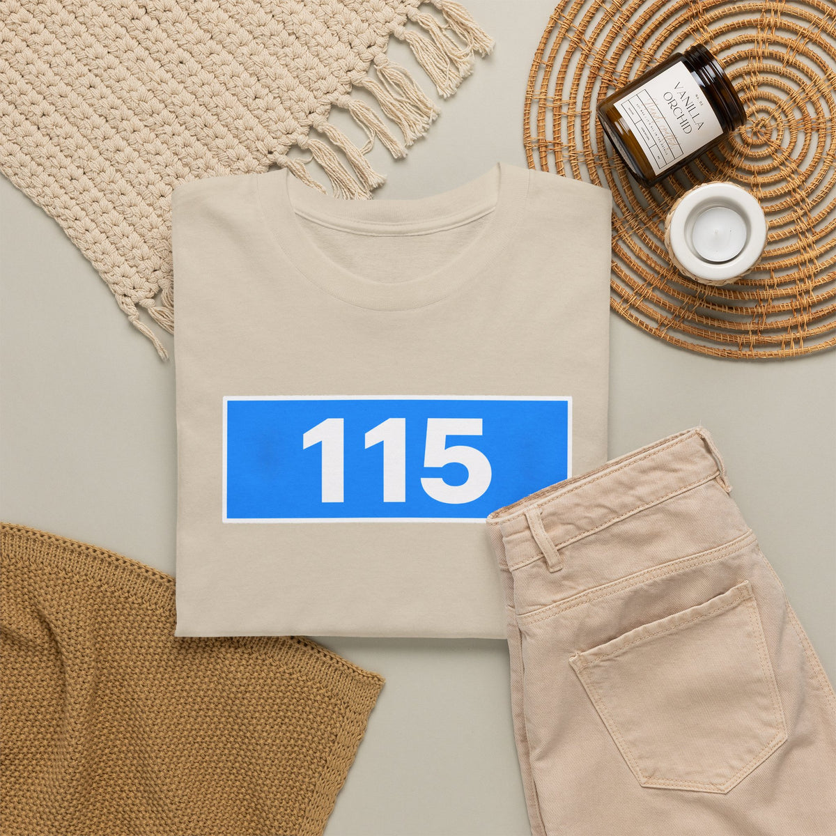 Manchester City 115 Inspired Minimalist Graphic Cotton T-Shirt