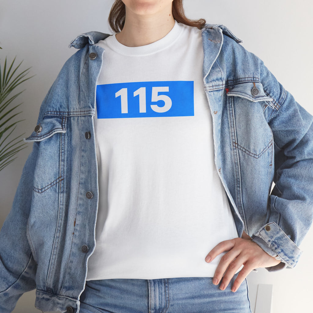 Manchester City 115 Inspired Minimalist Graphic Cotton T-Shirt