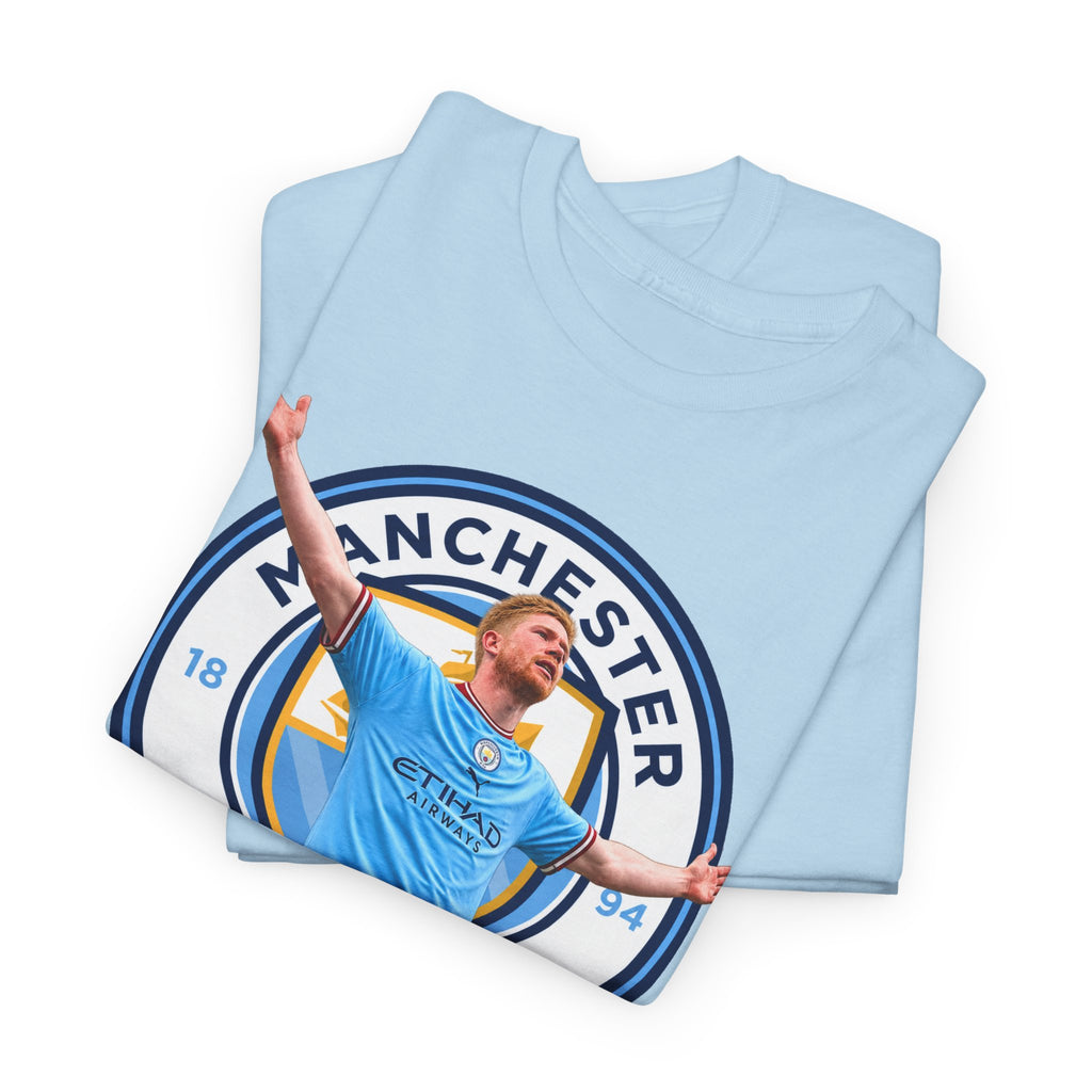 Kevin De Bruyne Manchester Football Club Legend Cotton T-Shirt — Player Celebration Graphic T-Shirt