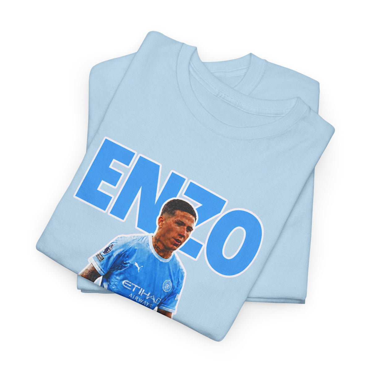 Enzo Fernandez Manchester City Inspired Cotton T-Shirt