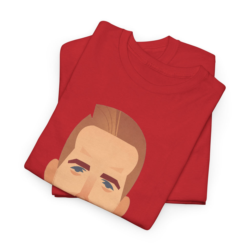 Harry Kane England Caricature Portrait Tee — Minimal Male Face Graphic Cotton T-Shirt