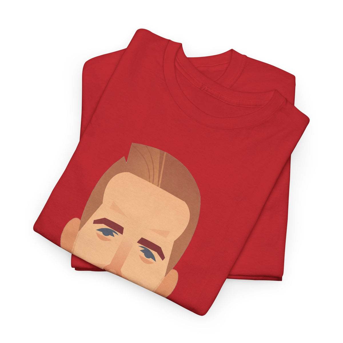 Harry Kane England Caricature Portrait Tee — Minimal Male Face Graphic Cotton T-Shirt