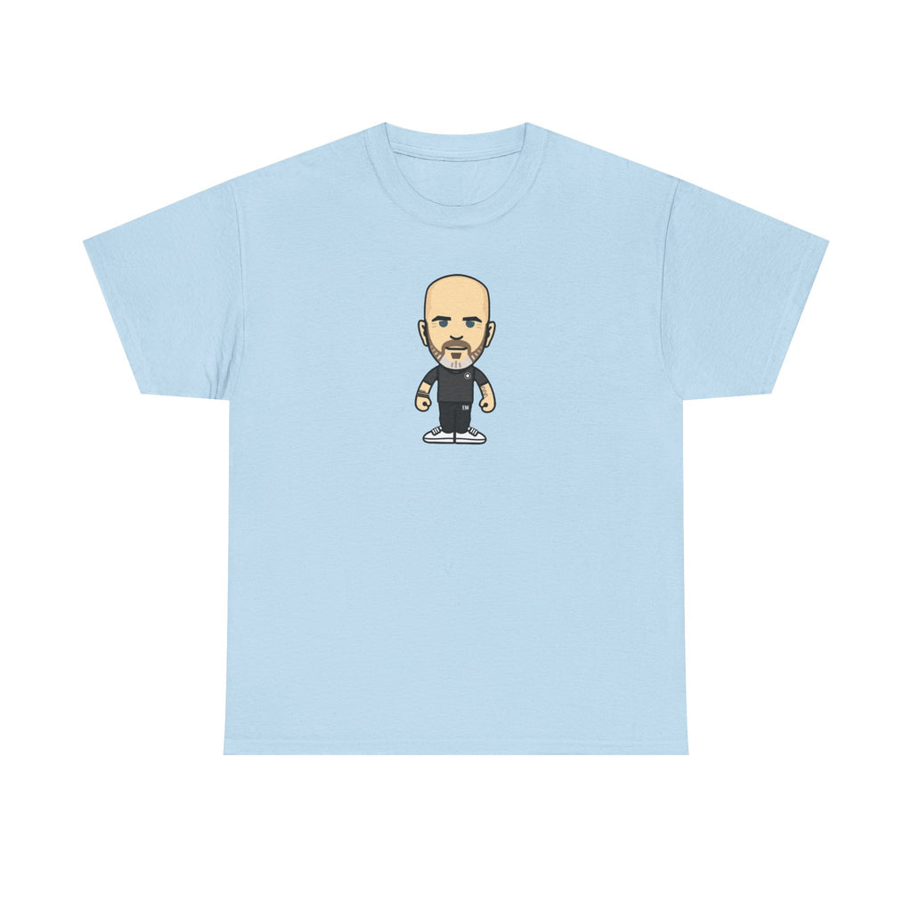 Enzo Maresca Manchester City Character Graphic Cartoon Cotton T-shirt / Tee