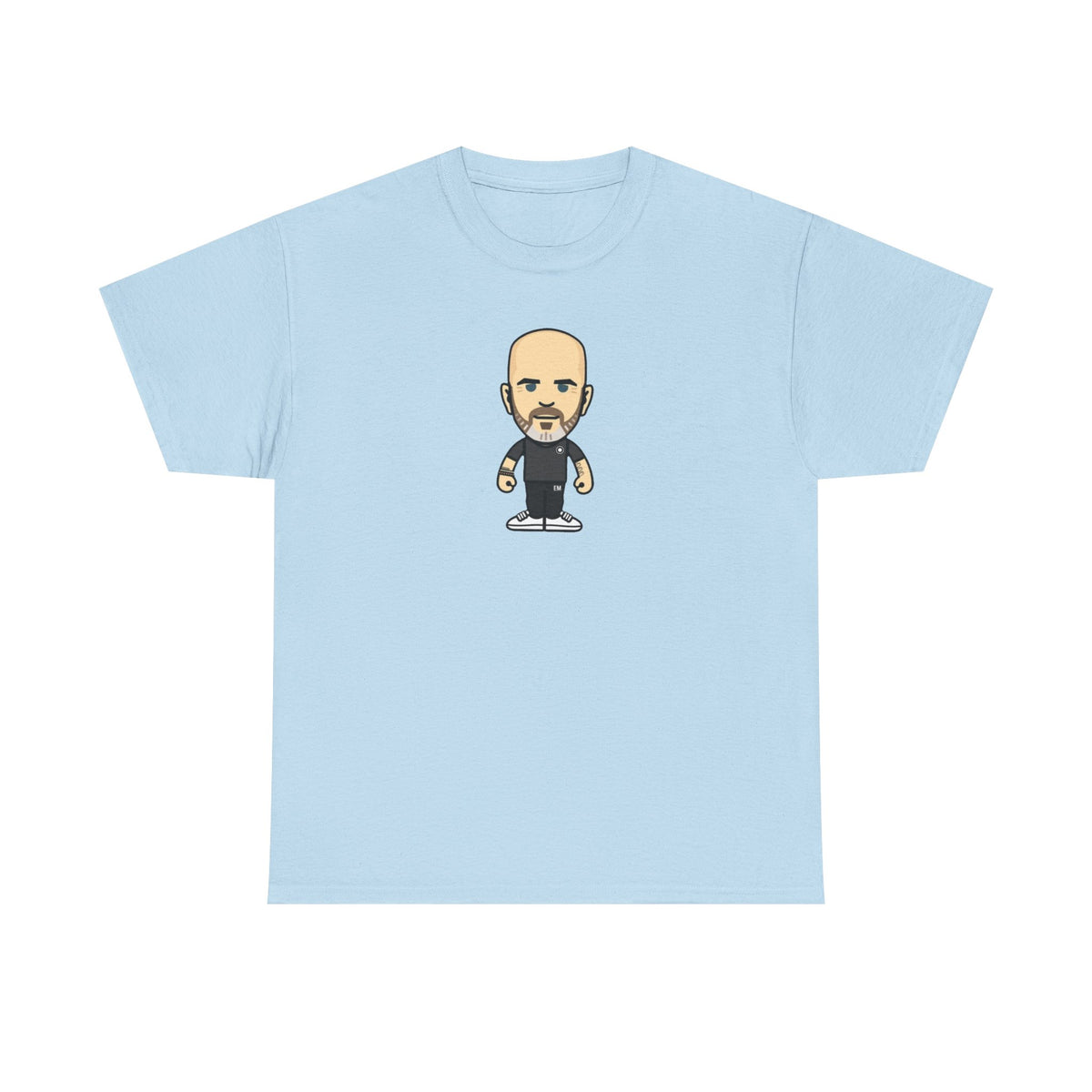 Enzo Maresca Manchester City Character Graphic Cartoon Cotton T-shirt / Tee