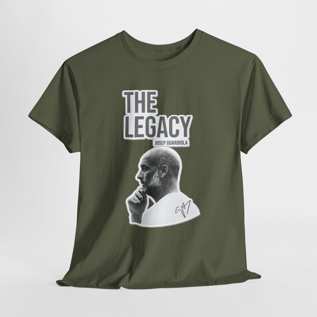 Pep Guardiola Manchester City The Legacy Tee — Inspirational Portrait Graphic T-Shirt