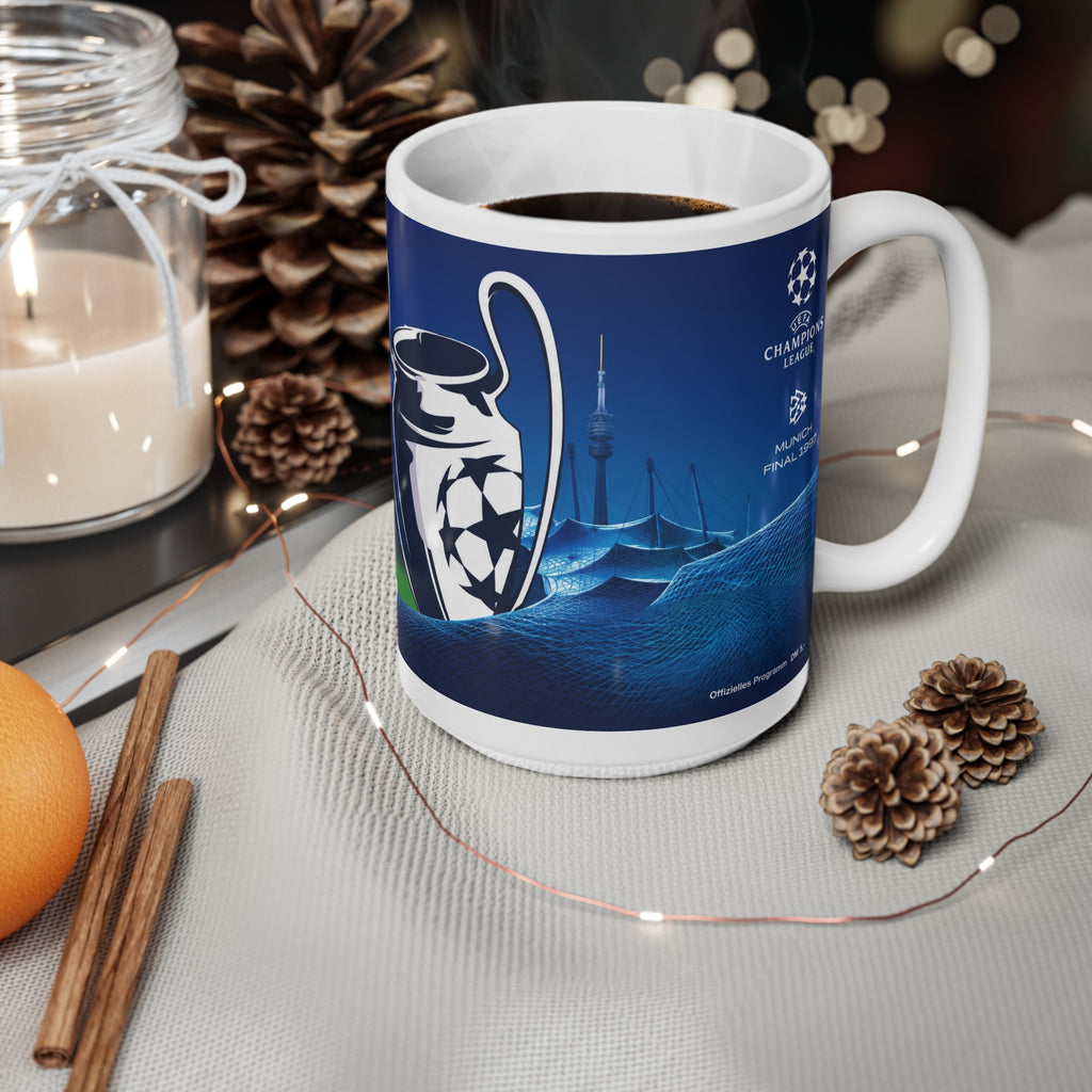 1997 UEFA Champions League Final Programme Cover inspired Ceramic Coffee Cup