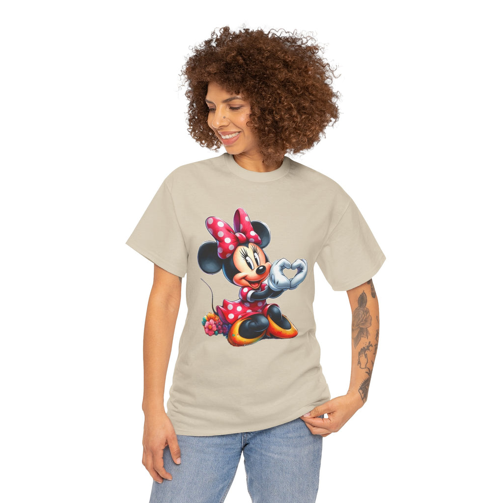 Minnie Mouse Character Heart Graphic Tee