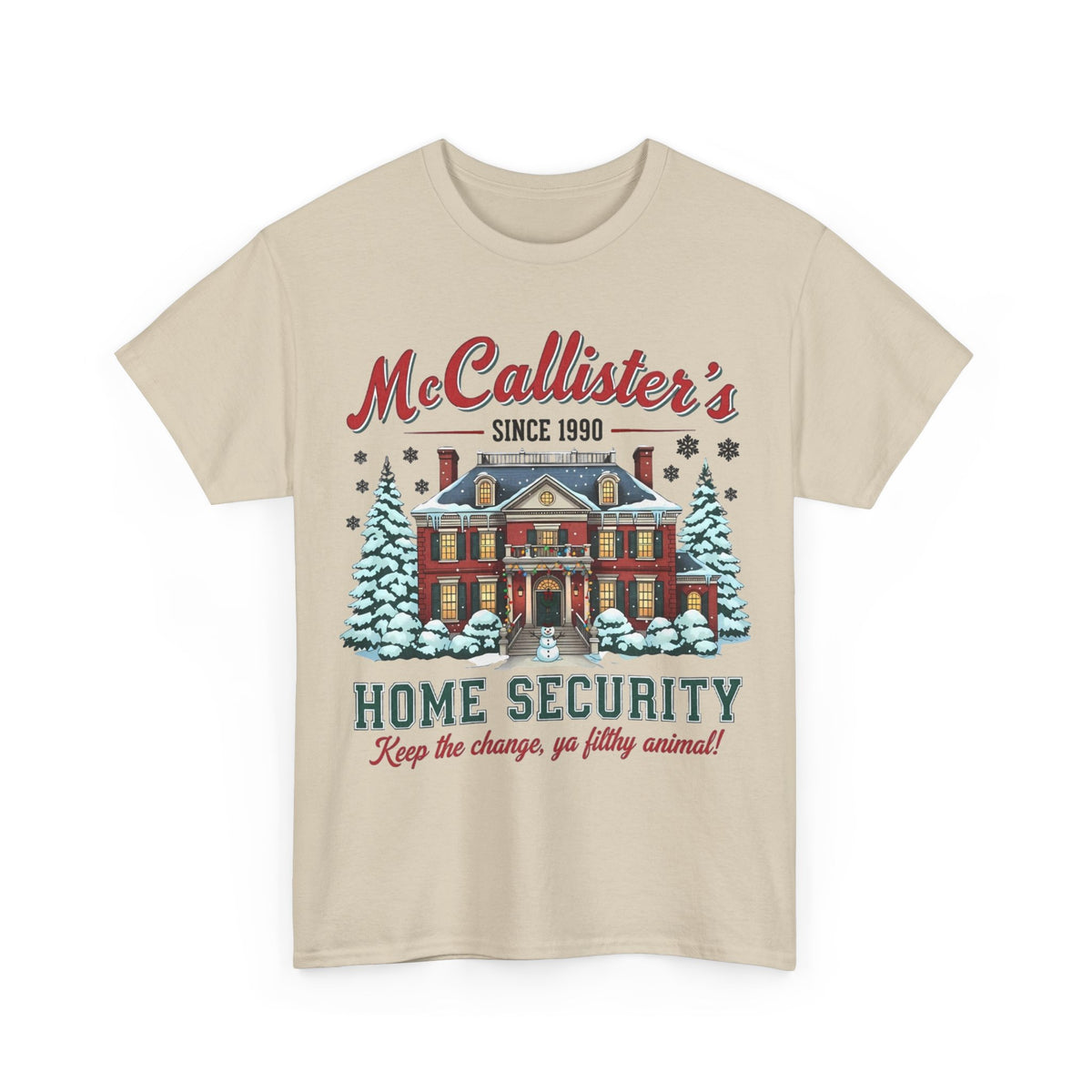Home Security T‑Shirt — "McCallister's Home Security" Christmas Movie Holiday Tee