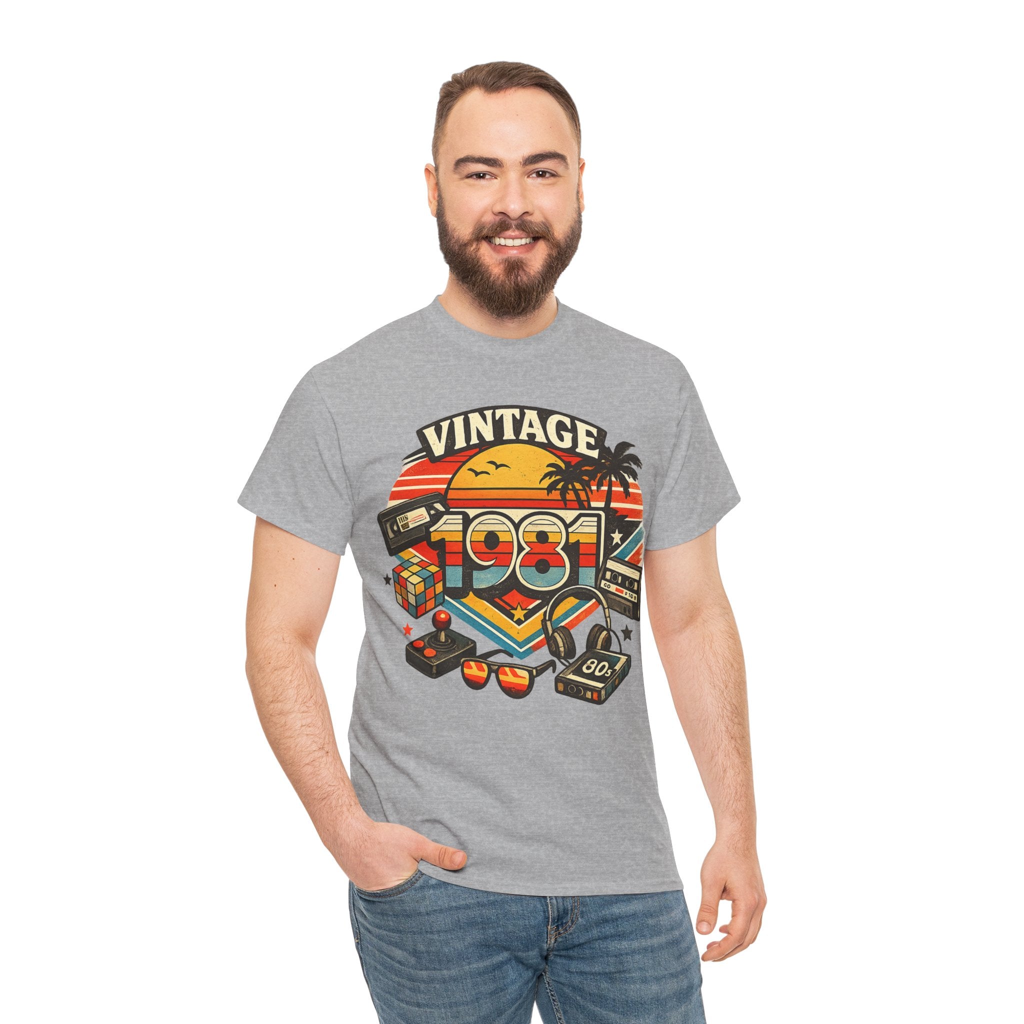 Vintage 1981 Retro Tee — 80s Nostalgia Graphic T-Shirt