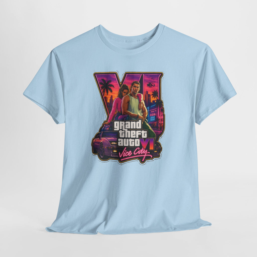 Grand Theft Auto Vice City Retro Logo Tee / Cotton T-Shirt
