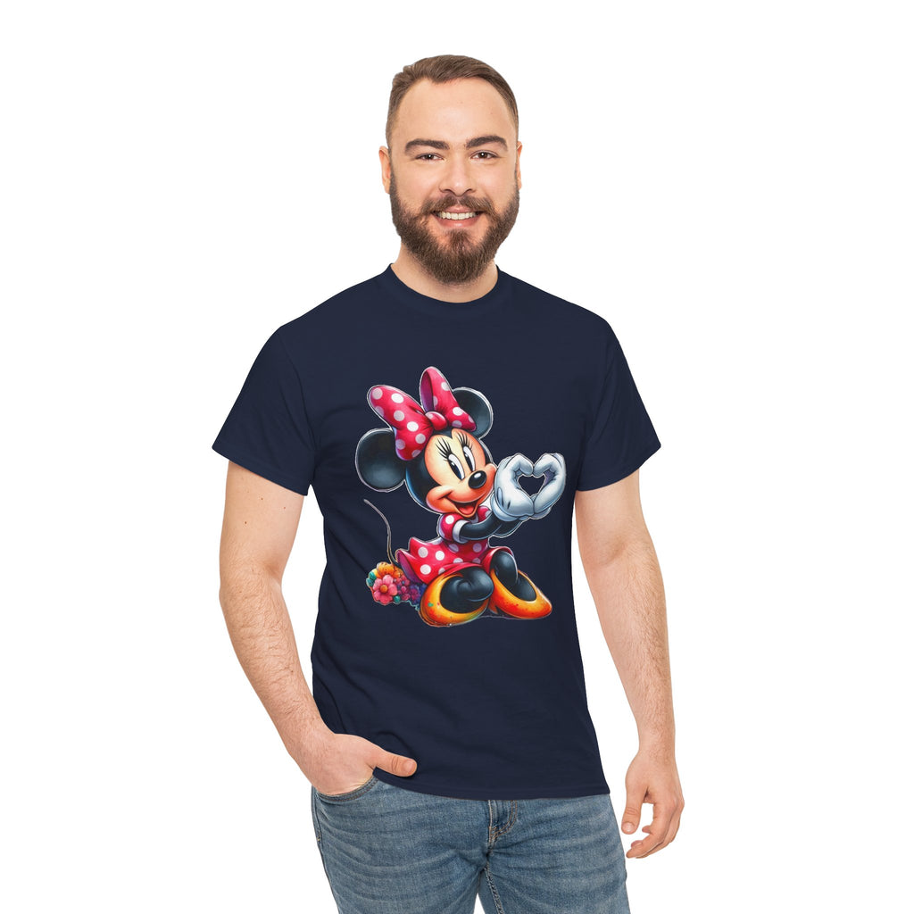 Minnie Mouse Character Heart Graphic Tee