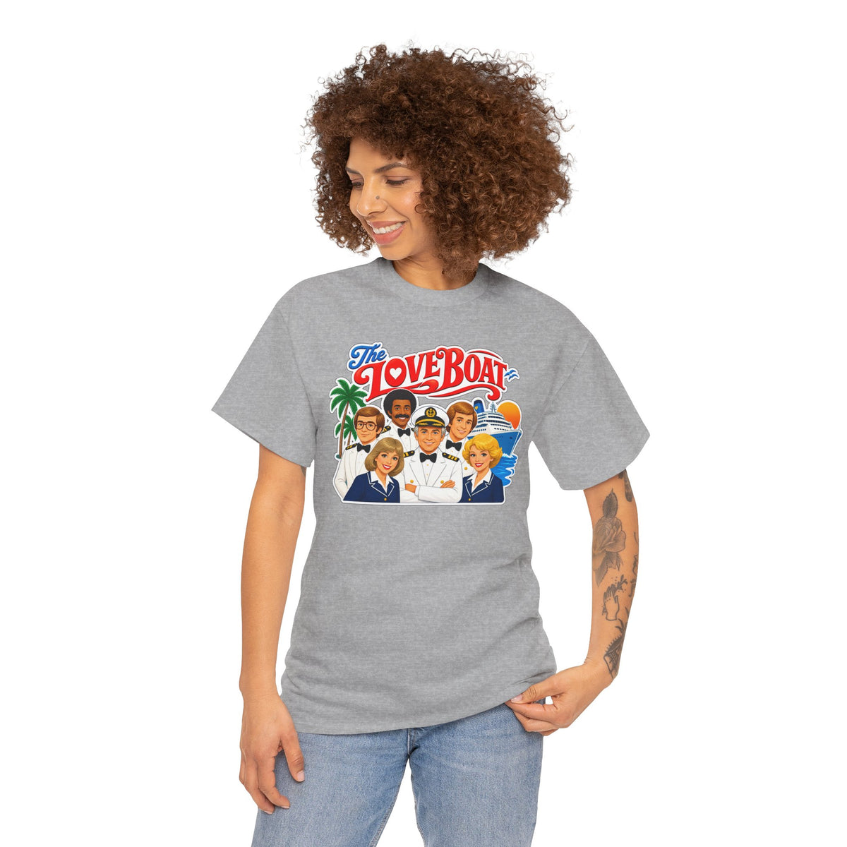 The Love Boat Crew Cotton T-Shirt — Retro TV Cruise Logo Tee