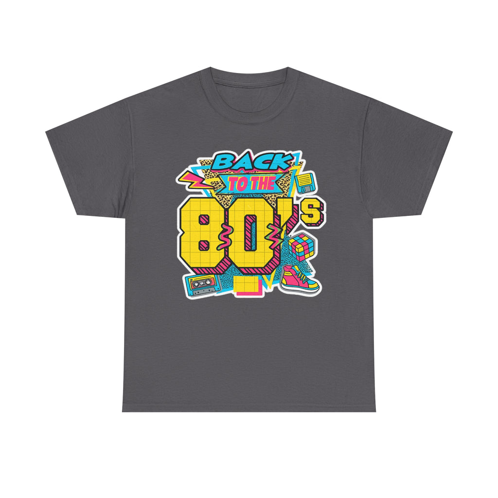 Back to the 80s Retro Graphic Tee — Vintage 80s Neon Design