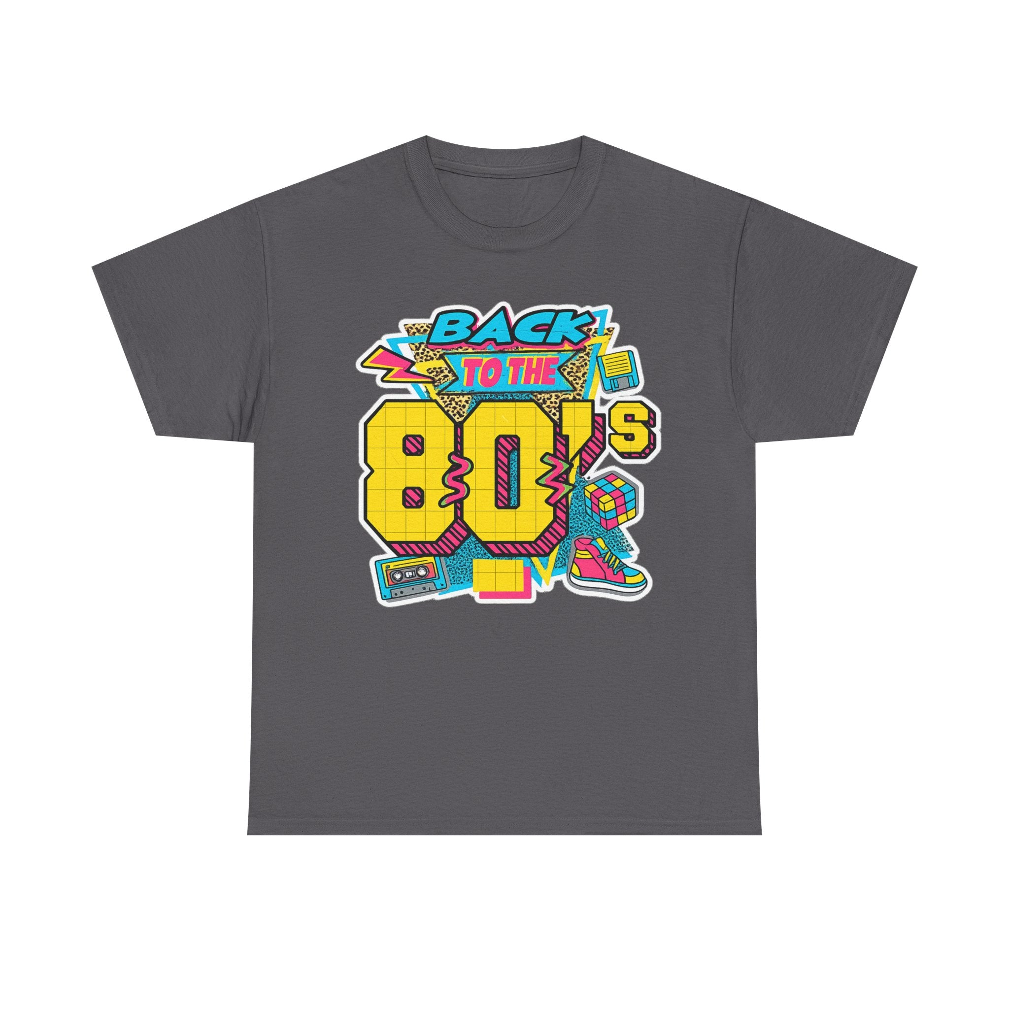 Back to the 80s Retro Graphic Tee — Vintage 80s Neon Design