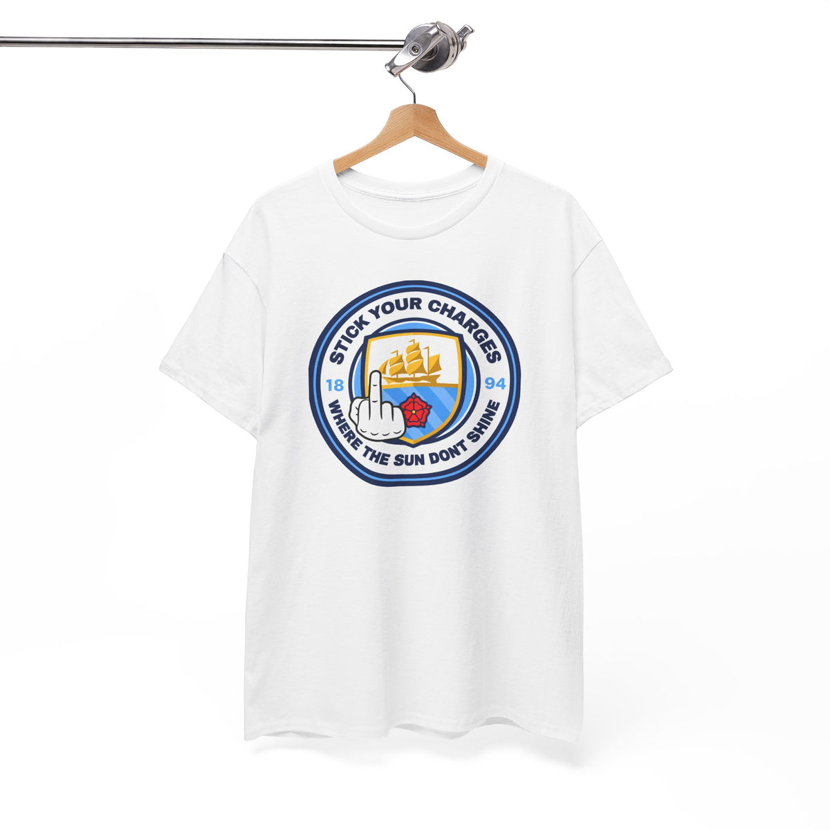 Manchester City "Stick Your Charger Where the Sun Don't Shine" Cotton t-shirt