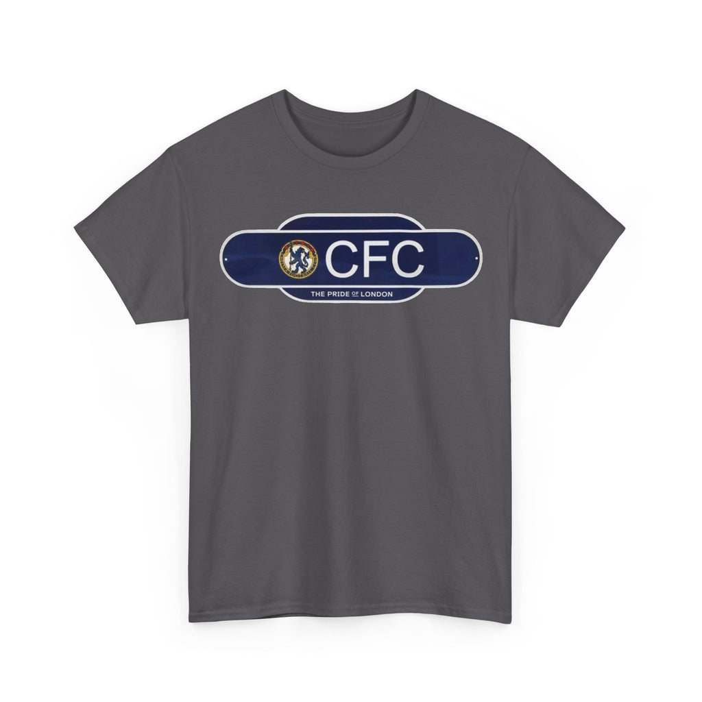 Chelsea Railway Sign Crest Logo T‑Shirt — Retro Football Badge Tee