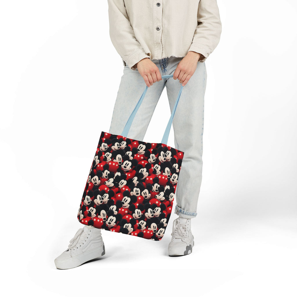 Mickey Mouse Canvas Tote — Retro Cartoon Character Allover Print