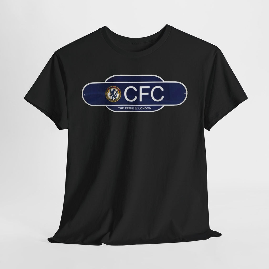 Chelsea Railway Sign Crest Logo T‑Shirt — Retro Football Badge Tee