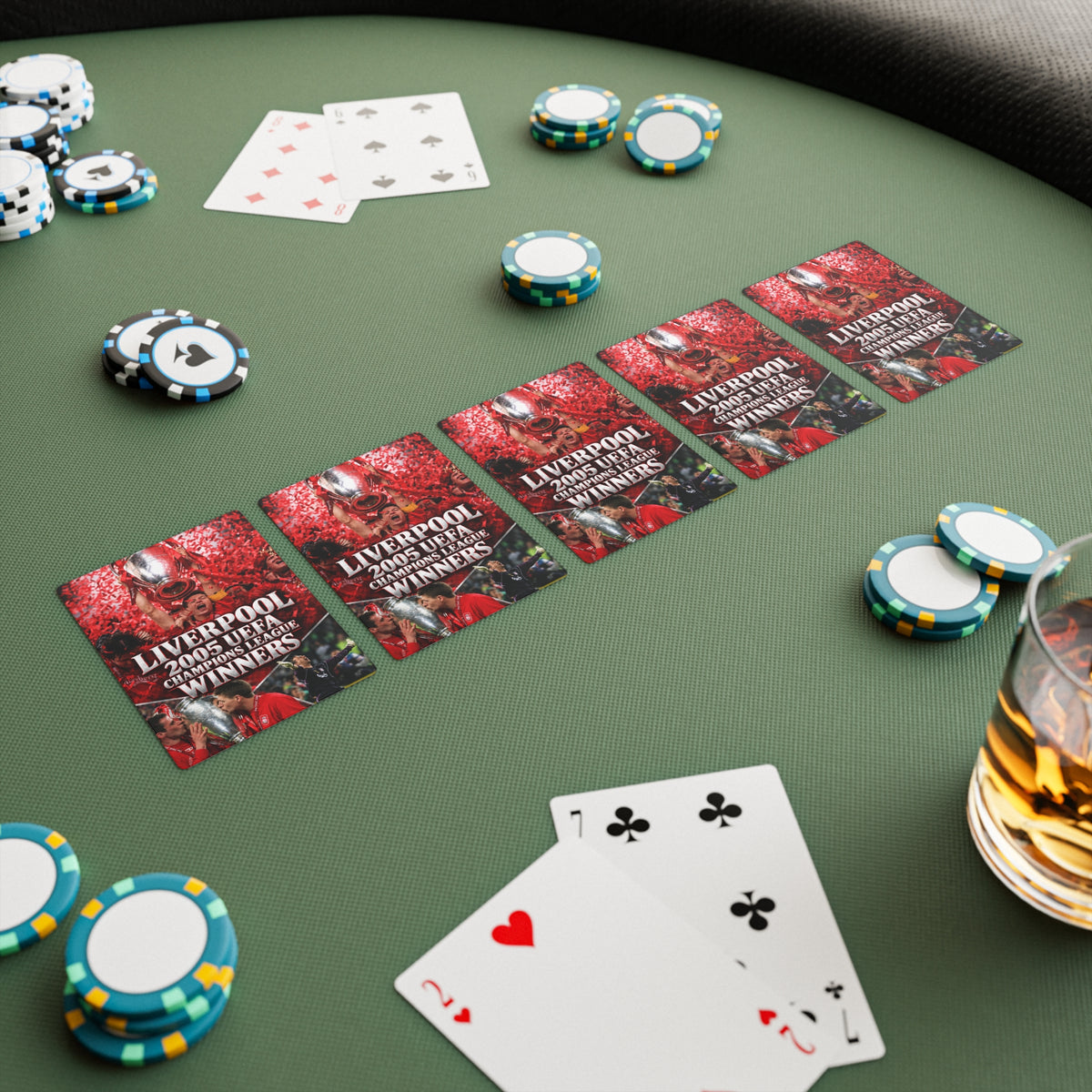 Liverpool 2005 UEFA Champions League Winners Playing / Poker Cards