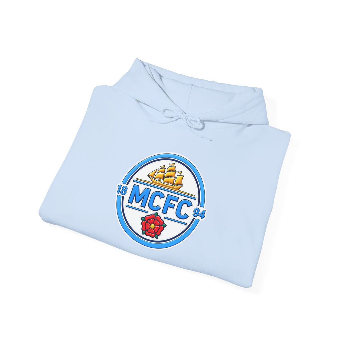 MCFC Logo Hoodie – Vintage Football Club Crest Pullover
